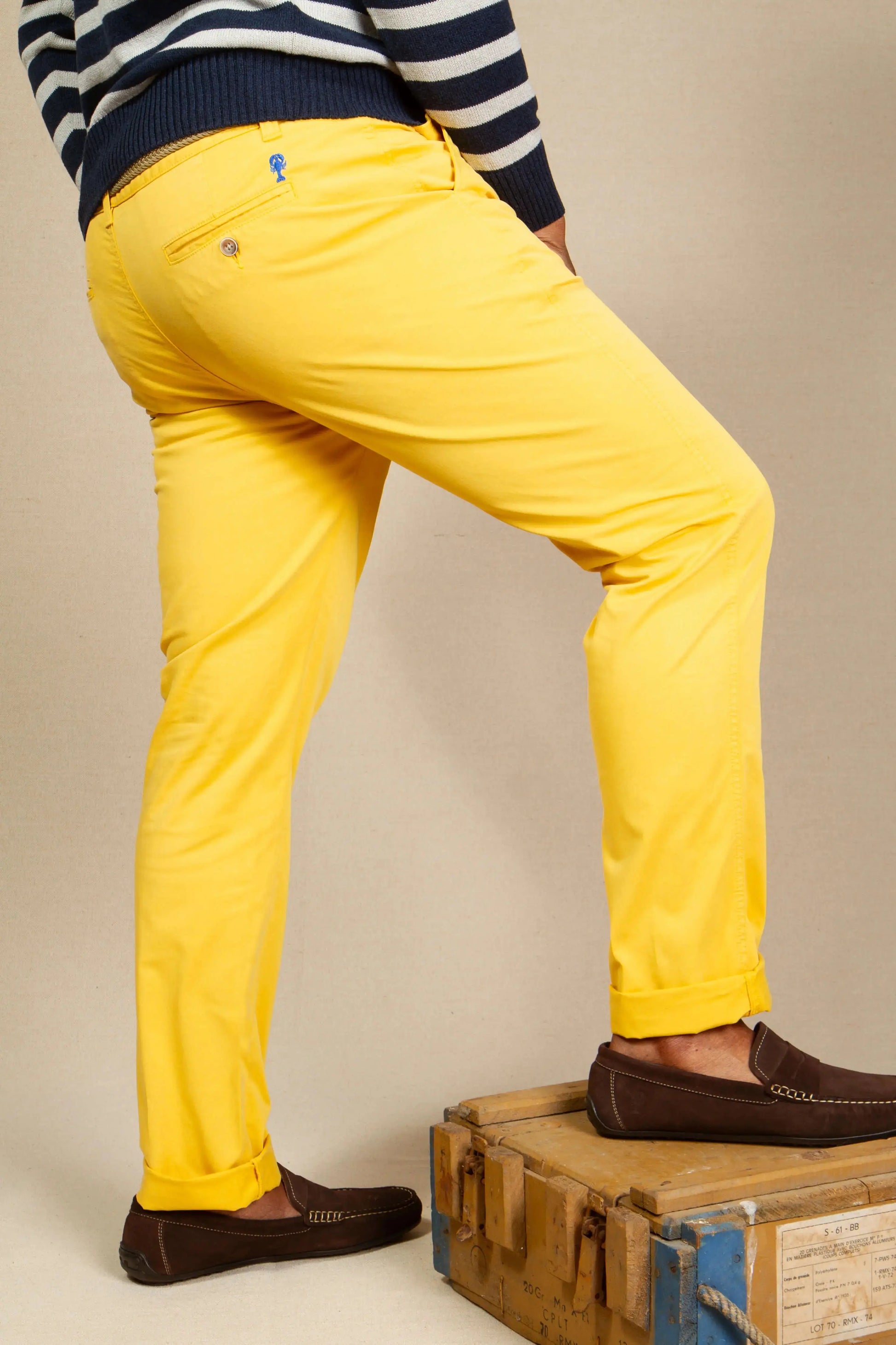 Pantalon Chino Homme Coupe Ajustée « Diego » La 5ème Homme 