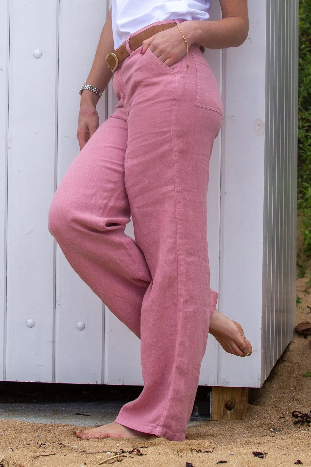 TOFOTL Women's Summer Linen Cotton Pilates Tracksuit Cargo Pants