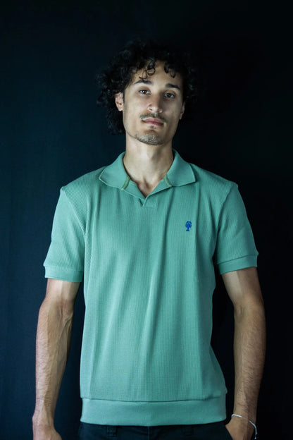 Polo en nid d’abeille « Aveiro » — Édition Exclusive La 5ème Homme 