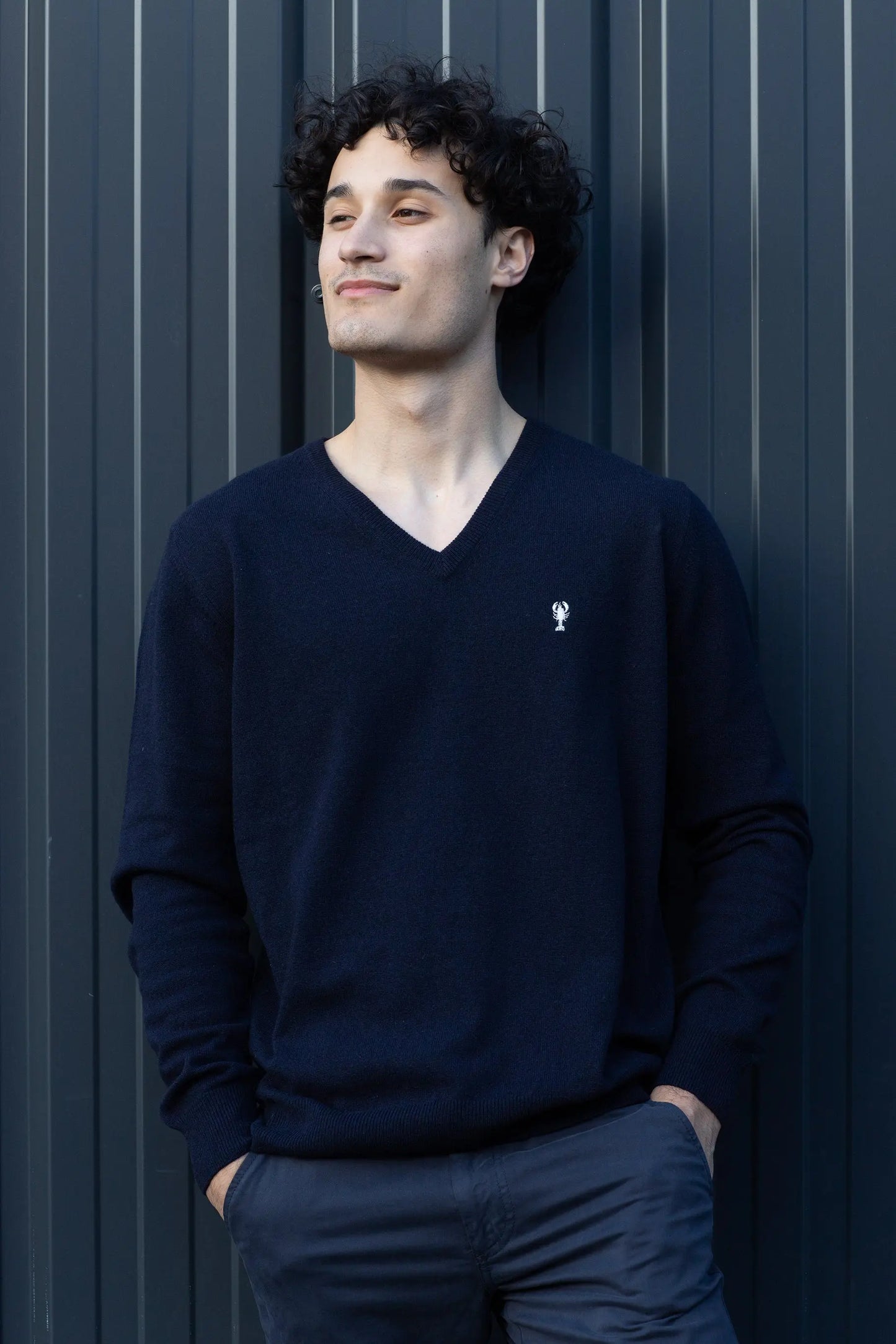 Pull Col V en Laine « Vincent » La 5ème Homme 