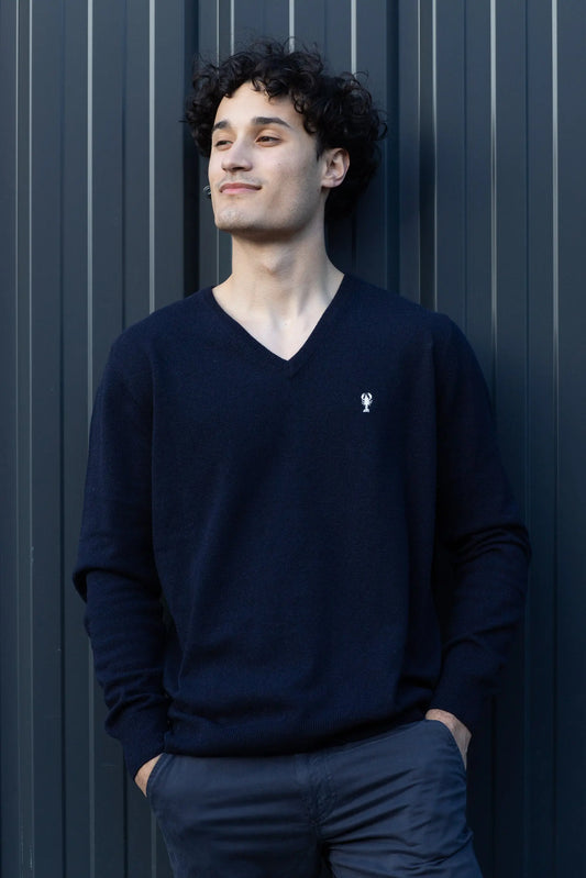 Pull Col V en Laine « Vincent » La 5ème Homme 