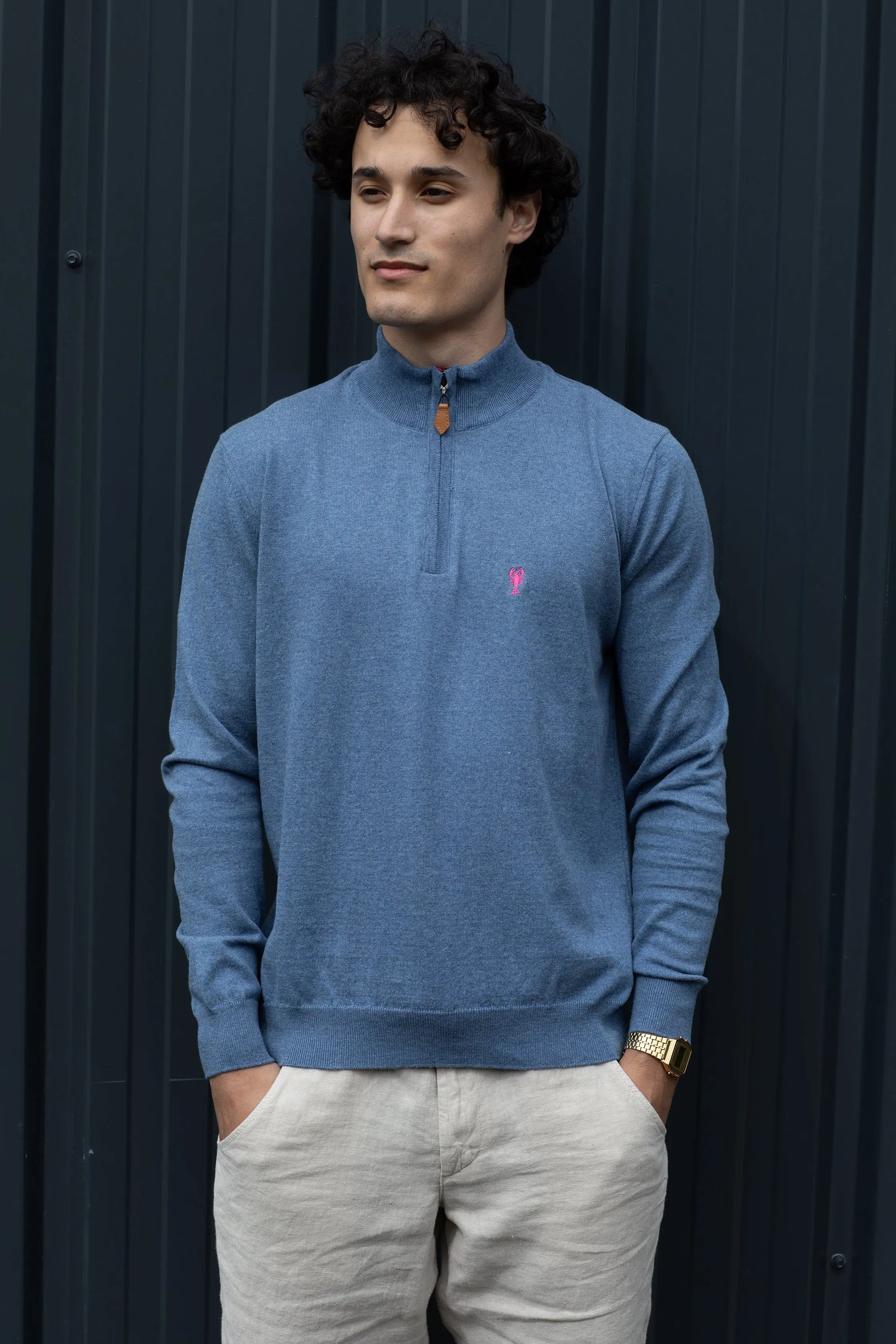 Pull Col Zippé « Benoit » La 5ème Homme 