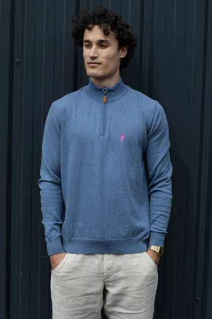 Pull Col Zippé « Benoit » La 5ème Homme 