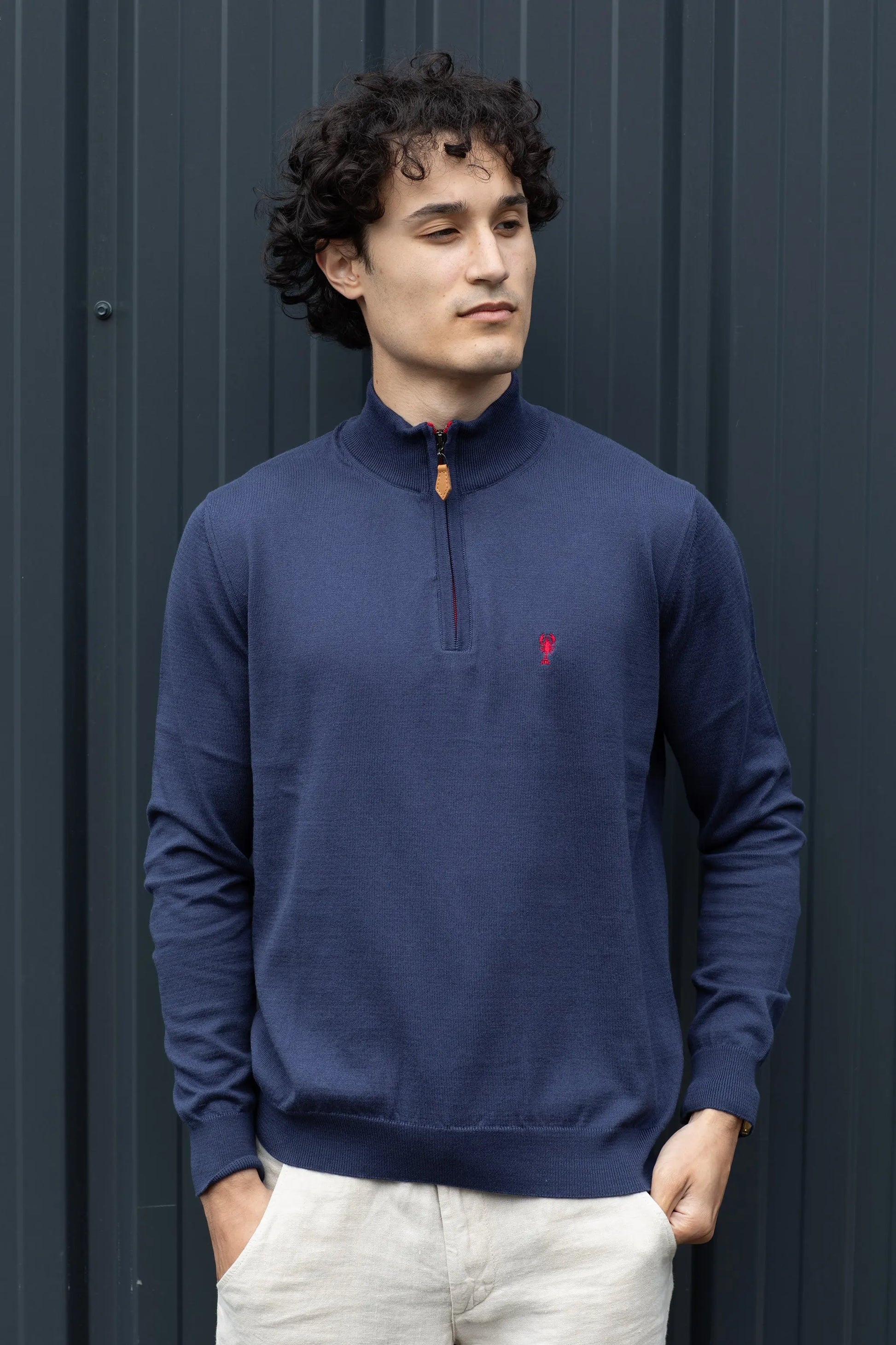 Pull Col Zippé « Benoit » La 5ème Homme 