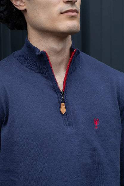 Pull Col Zippé « Benoit » La 5ème Homme 
