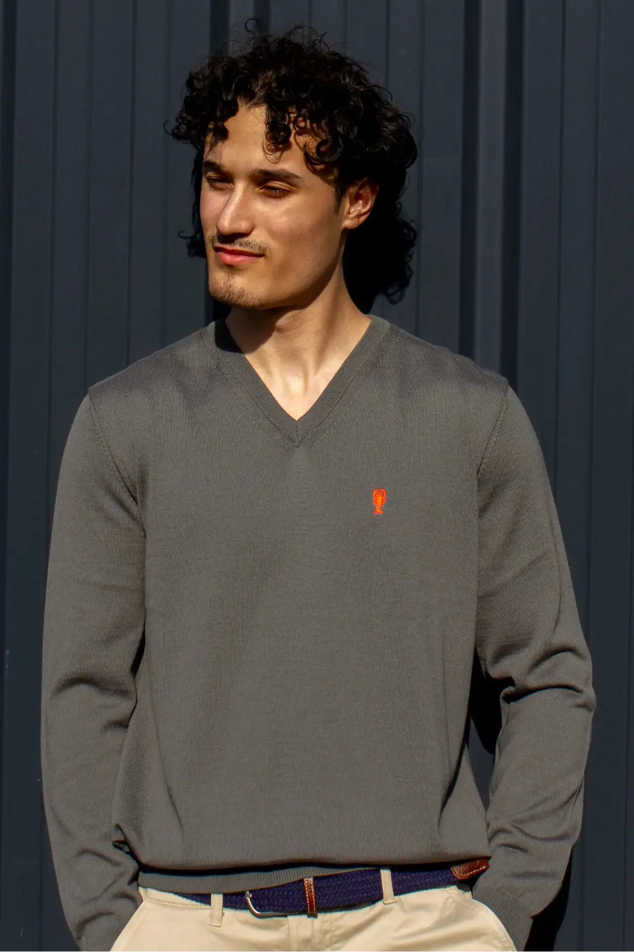 Pull Laine Mérinos Col V « Claude » La 5ème Homme 