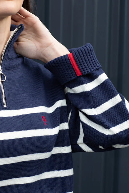 Pull Marin Col Montant « Marine » La 5ème Femme 