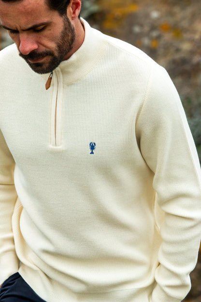 Pull Marin Col Zippé « Alexandre » La 5ème Homme 