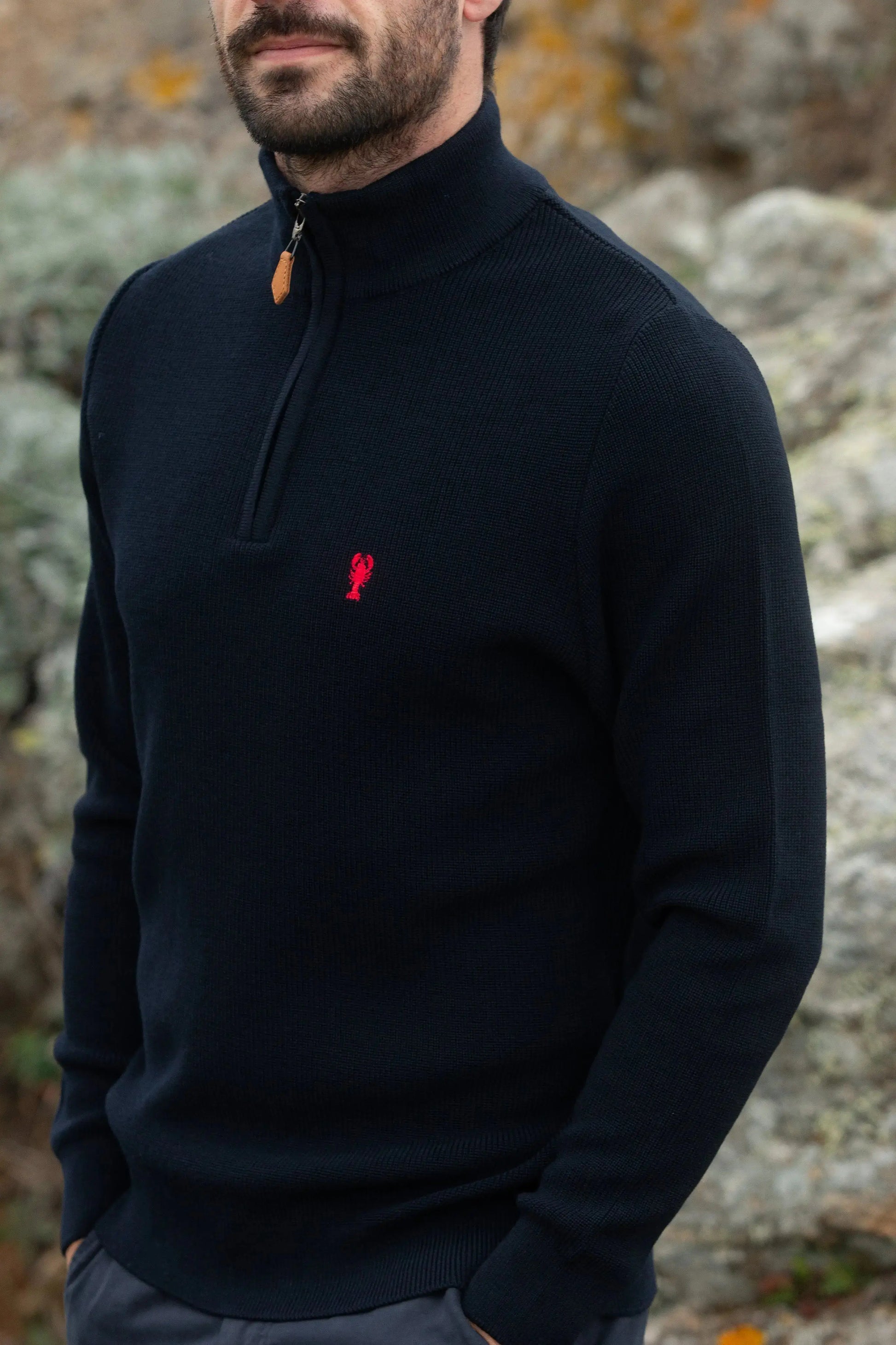 Pull Marin Col Zippé « Alexandre » La 5ème Homme 