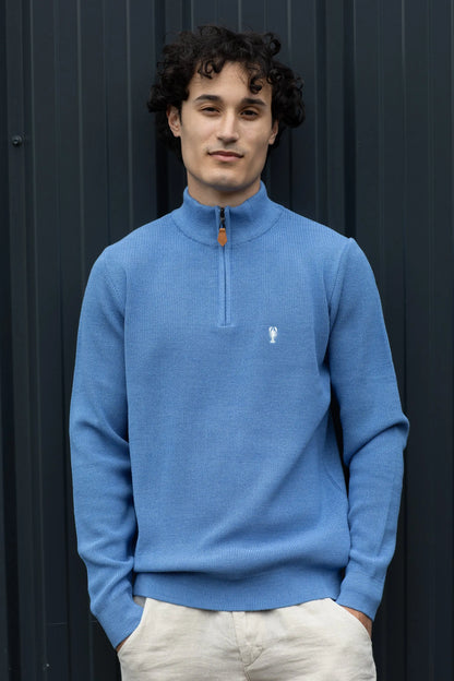 Pull Marin Col Zippé « Alexandre » La 5ème Homme 