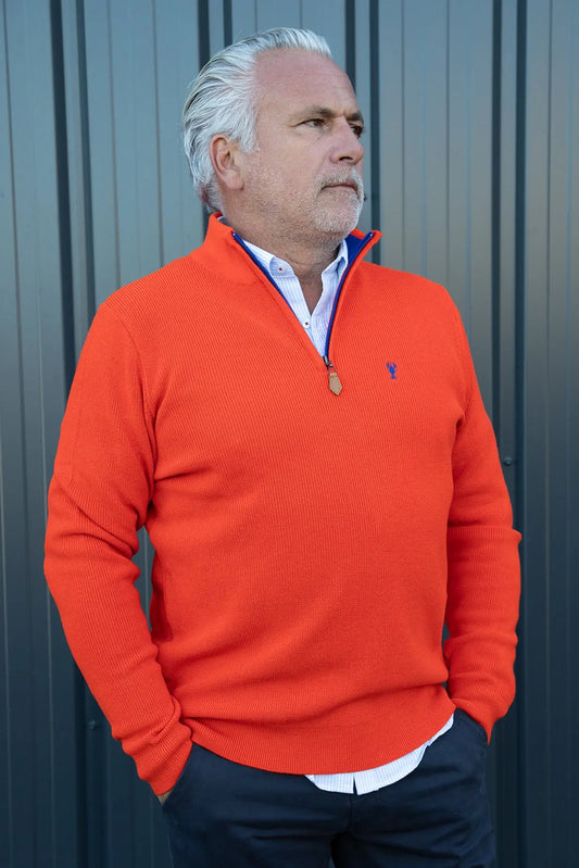 Pull Marin Col Zippé « Alexandre » La 5ème Homme 