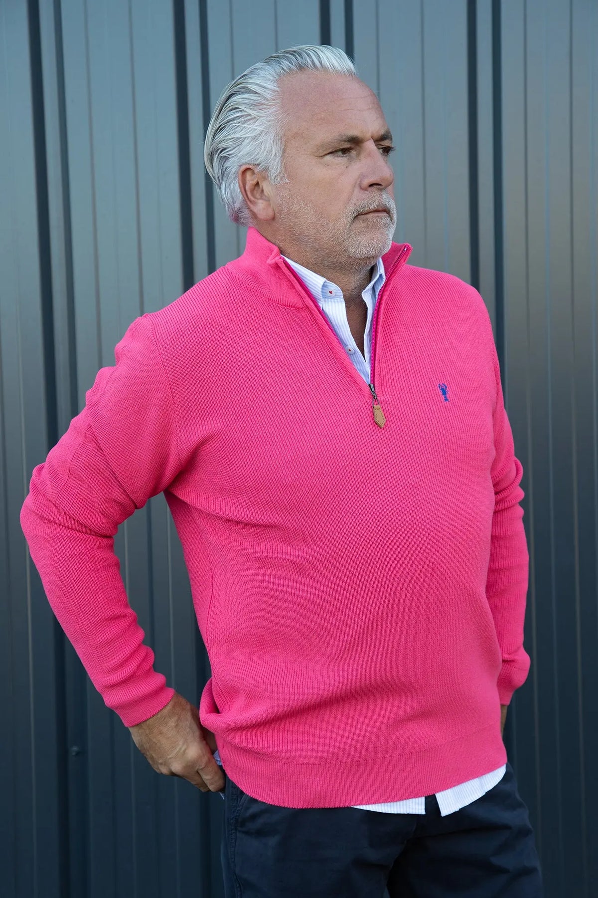 Pull Marin Col Zippé « Alexandre » La 5ème Homme 