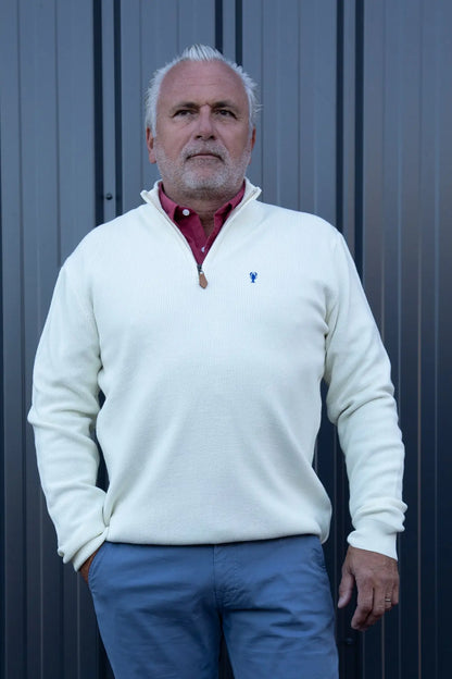 Pull Marin Col Zippé « Alexandre » La 5ème Homme 