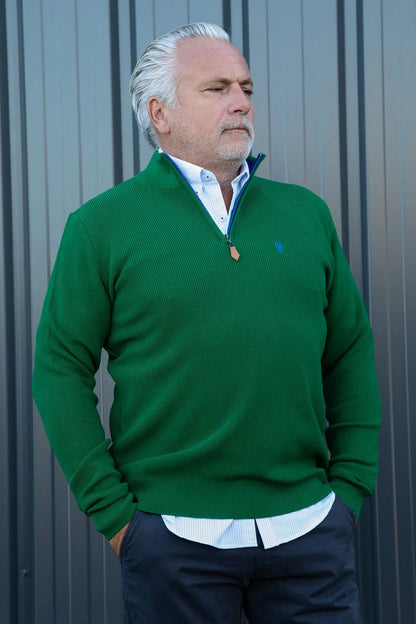 Pull Marin Col Zippé « Alexandre » La 5ème Homme 