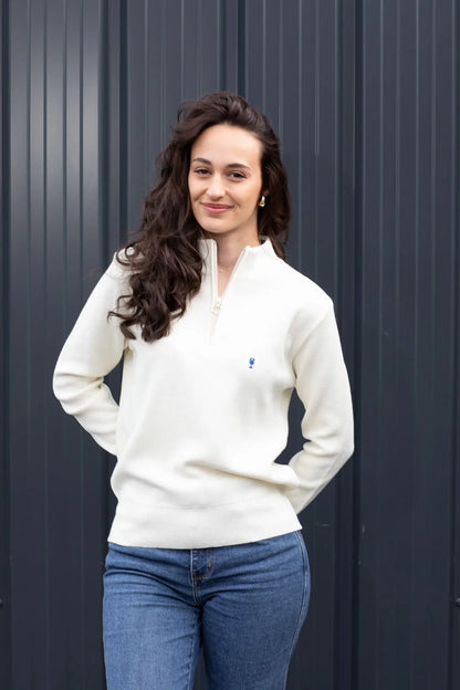 Pull Marin Col Zippé "Macha" La 5ème Homme 