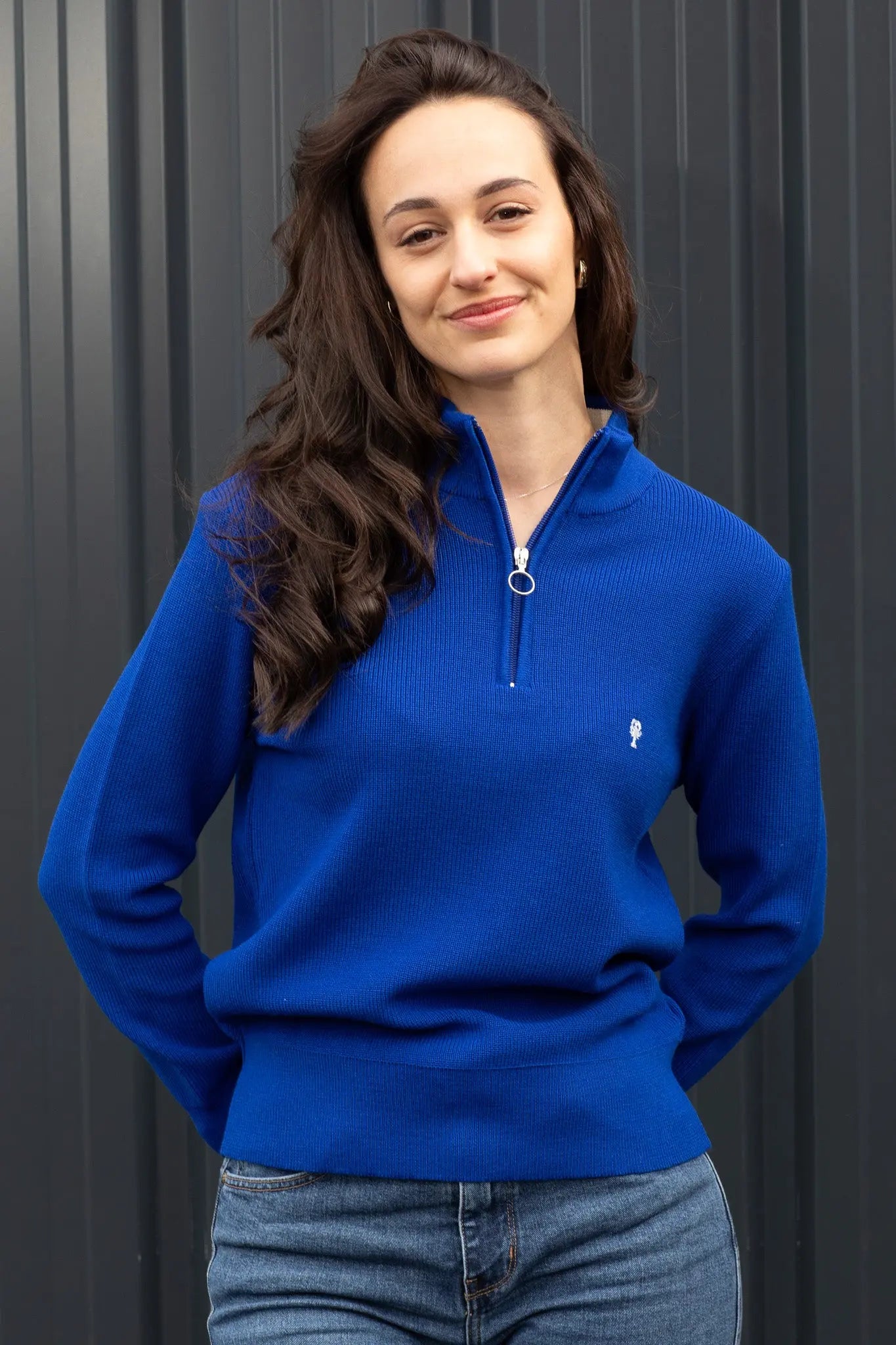 Pull Marin Col Zippé "Macha" La 5ème Homme 