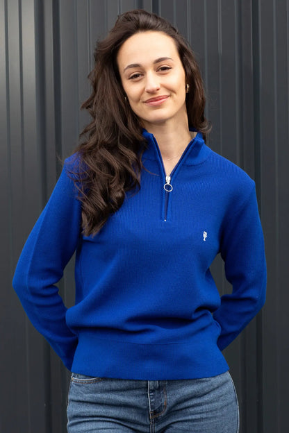 Pull Marin Col Zippé "Macha" La 5ème Homme 