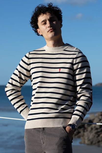 Pull Marin Rayé « Hubert » La 5ème Homme 