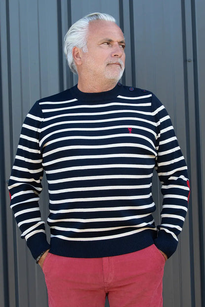 Pull Marin Rayé « Hubert » La 5ème Homme 