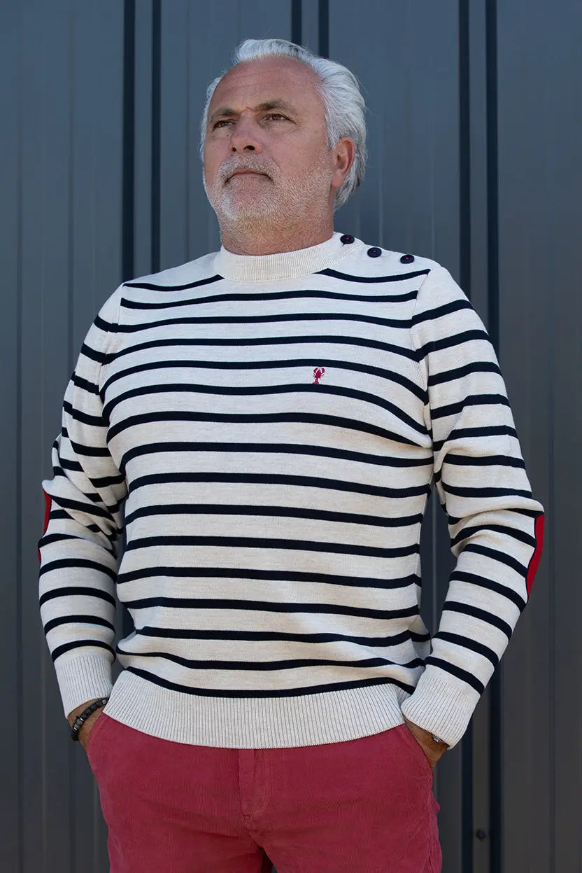 Pull Marin Rayé « Hubert » La 5ème Homme 