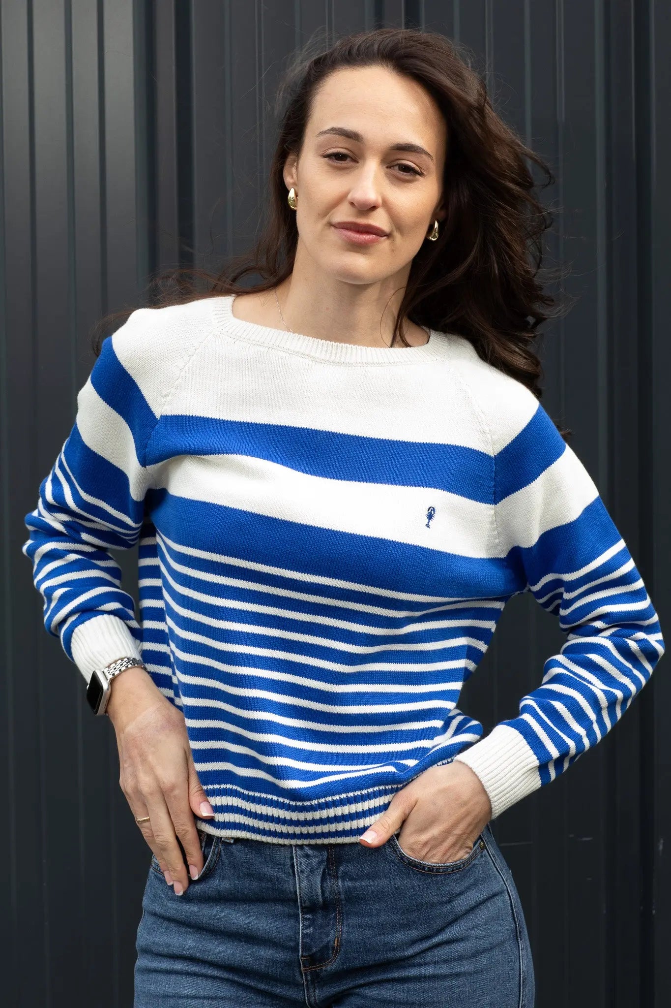 Pull Rayé en Coton « Pauline » La 5ème Femme 