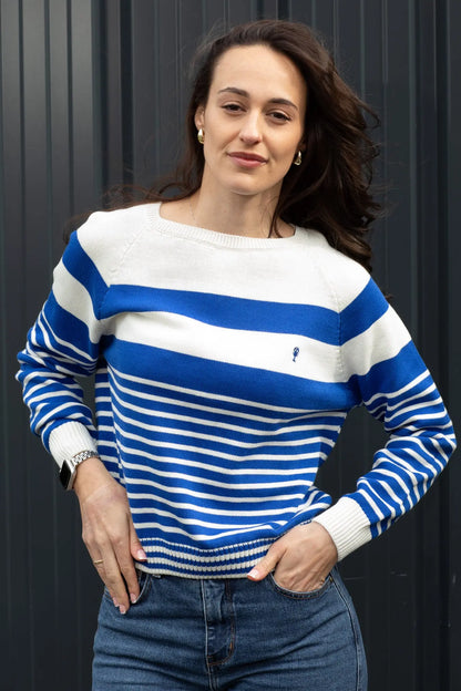 Pull Rayé en Coton « Pauline » La 5ème Femme 