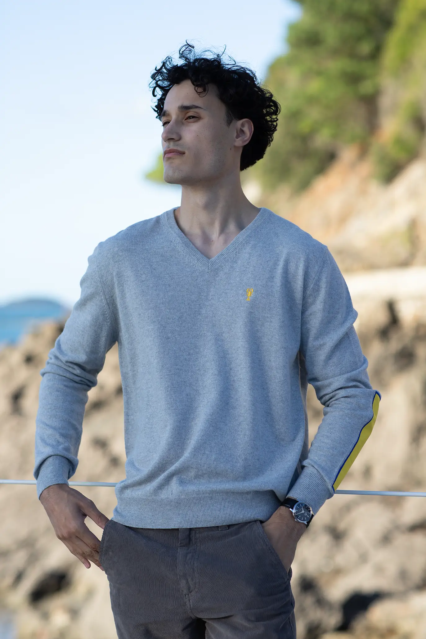 Pull  en Laine Col V « Paul » La 5ème Homme 