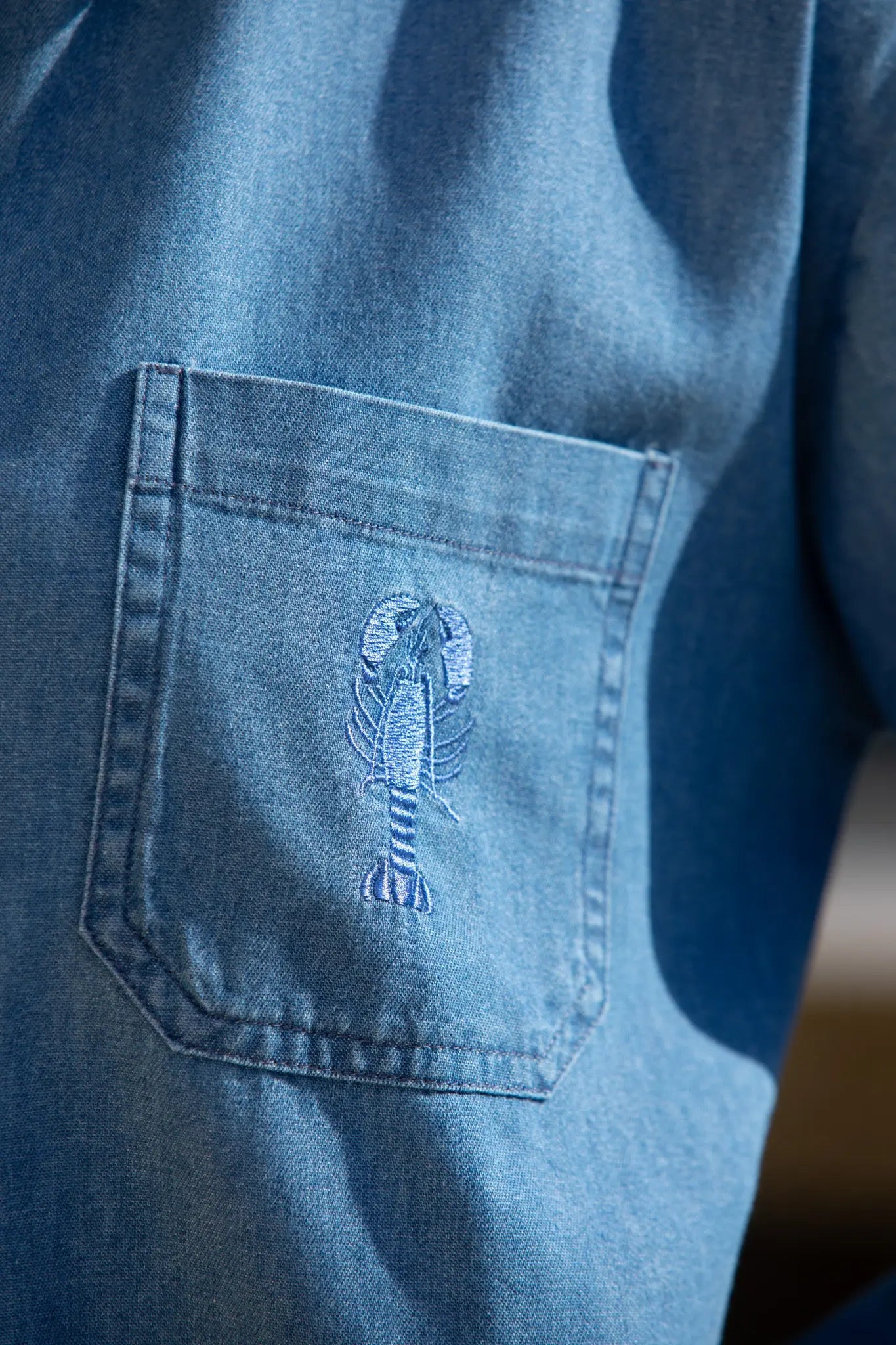 Robe Femme Bleu Jean en Coton "Fany" La 5ème Homme 