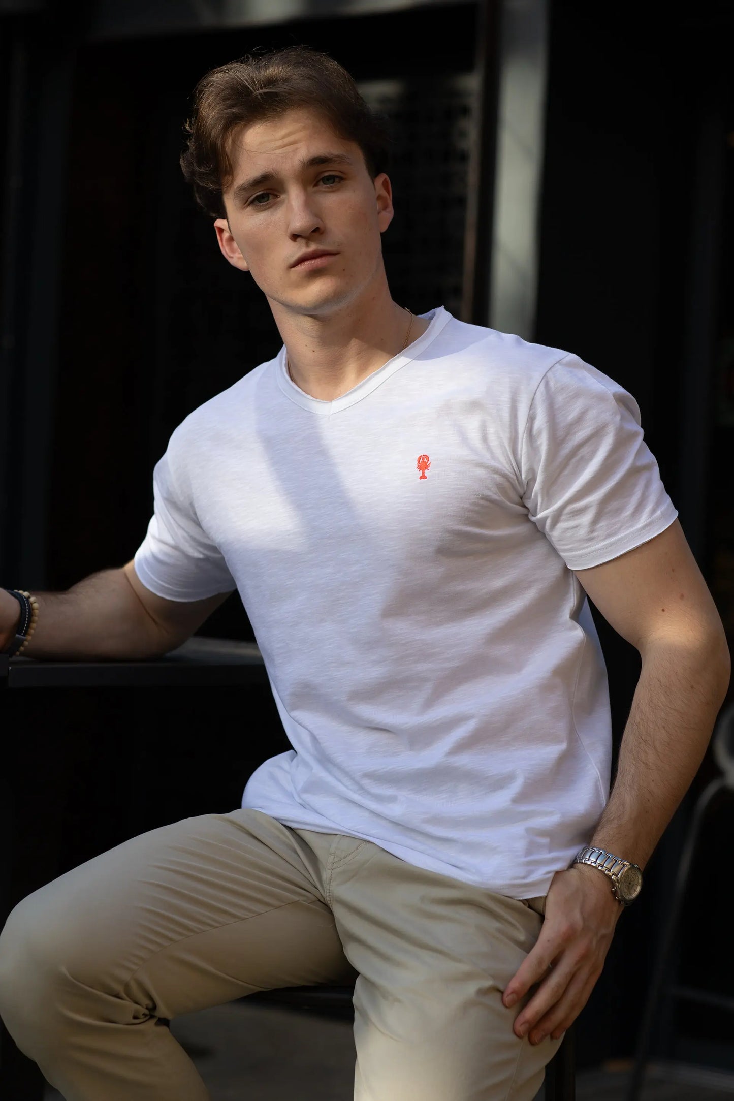 T-shirt Col V « Maroc » La 5ème Homme 