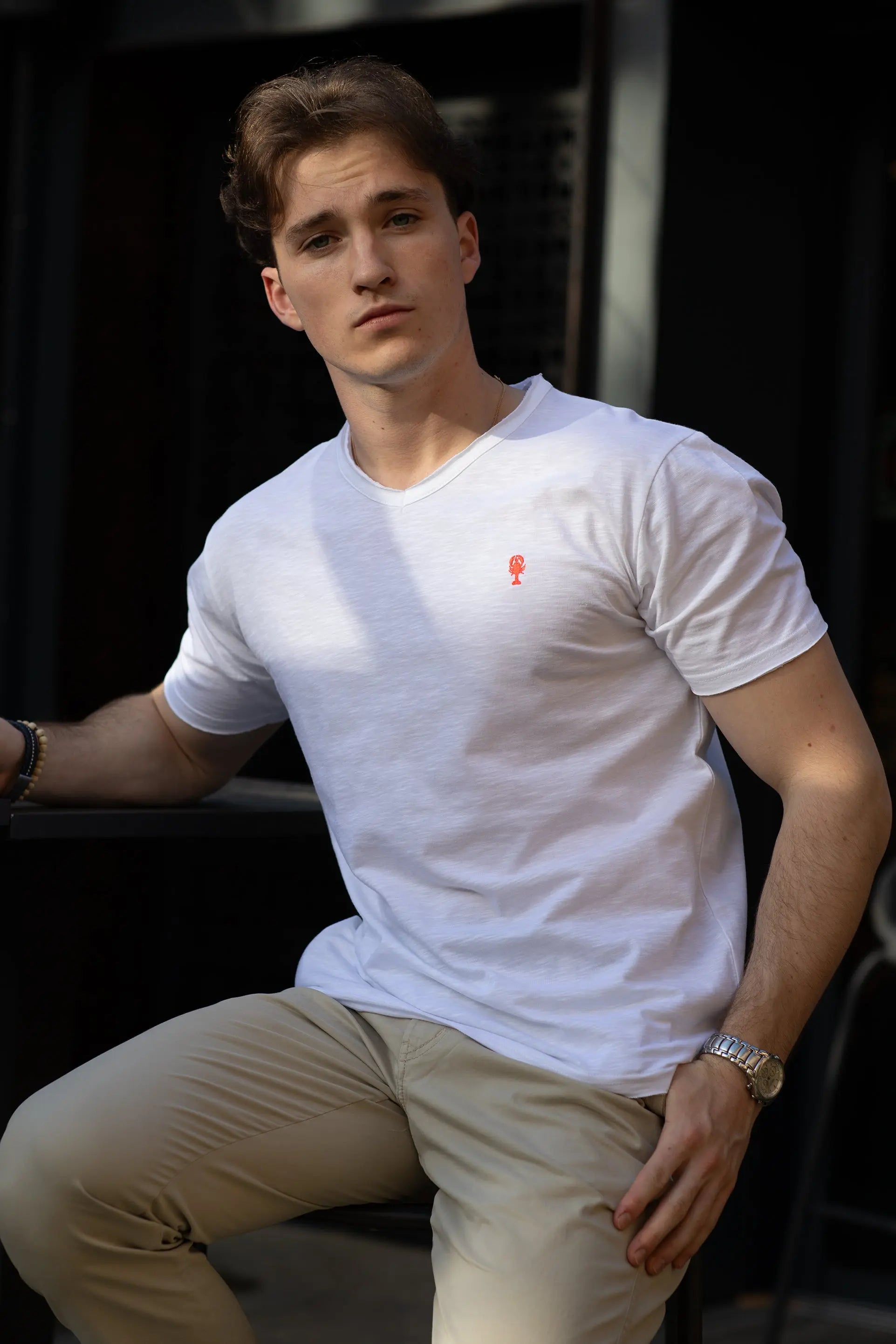 T-shirt Col V « Maroc » La 5ème Homme 