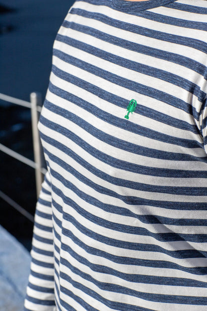 T-shirt marinière manches longues « Pornichet » La 5ème Homme 