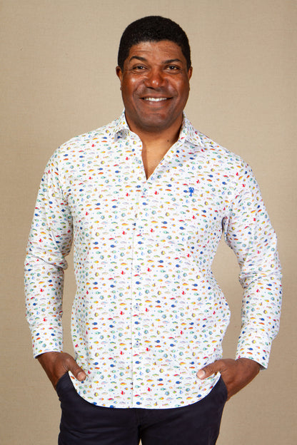 Chemise à motif « Poisson »
