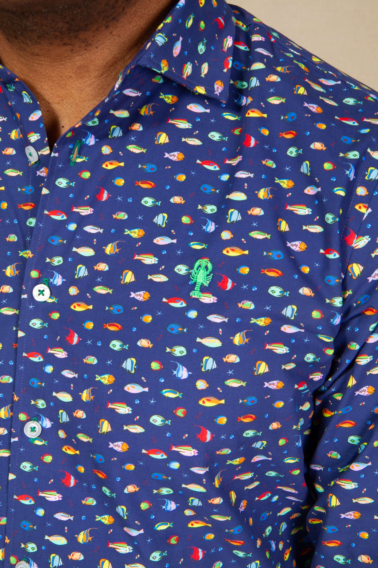 Chemise à motif « Poisson »