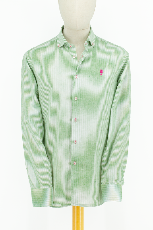 Chemise Rayée en Lin