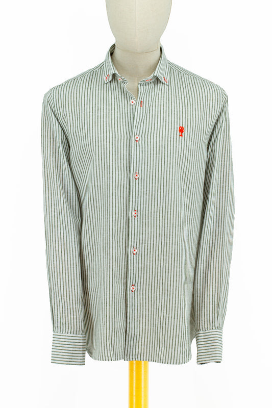 Chemise Rayée en Lin