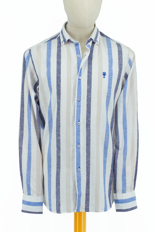 Chemise Rayée en Lin