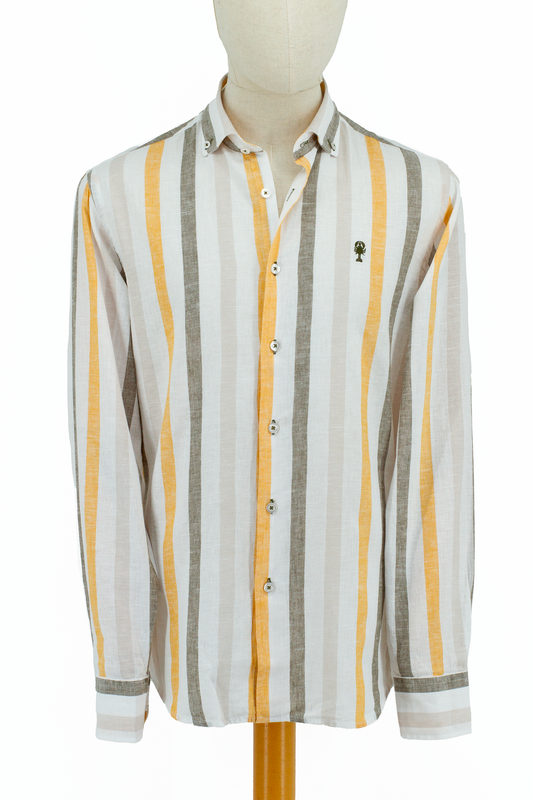 Chemise Rayée en Lin