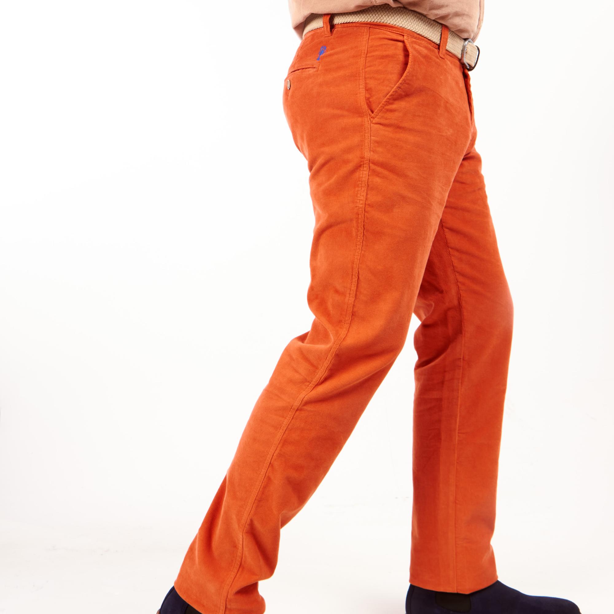 Pantalon chino en velours côtelé "Marco"
